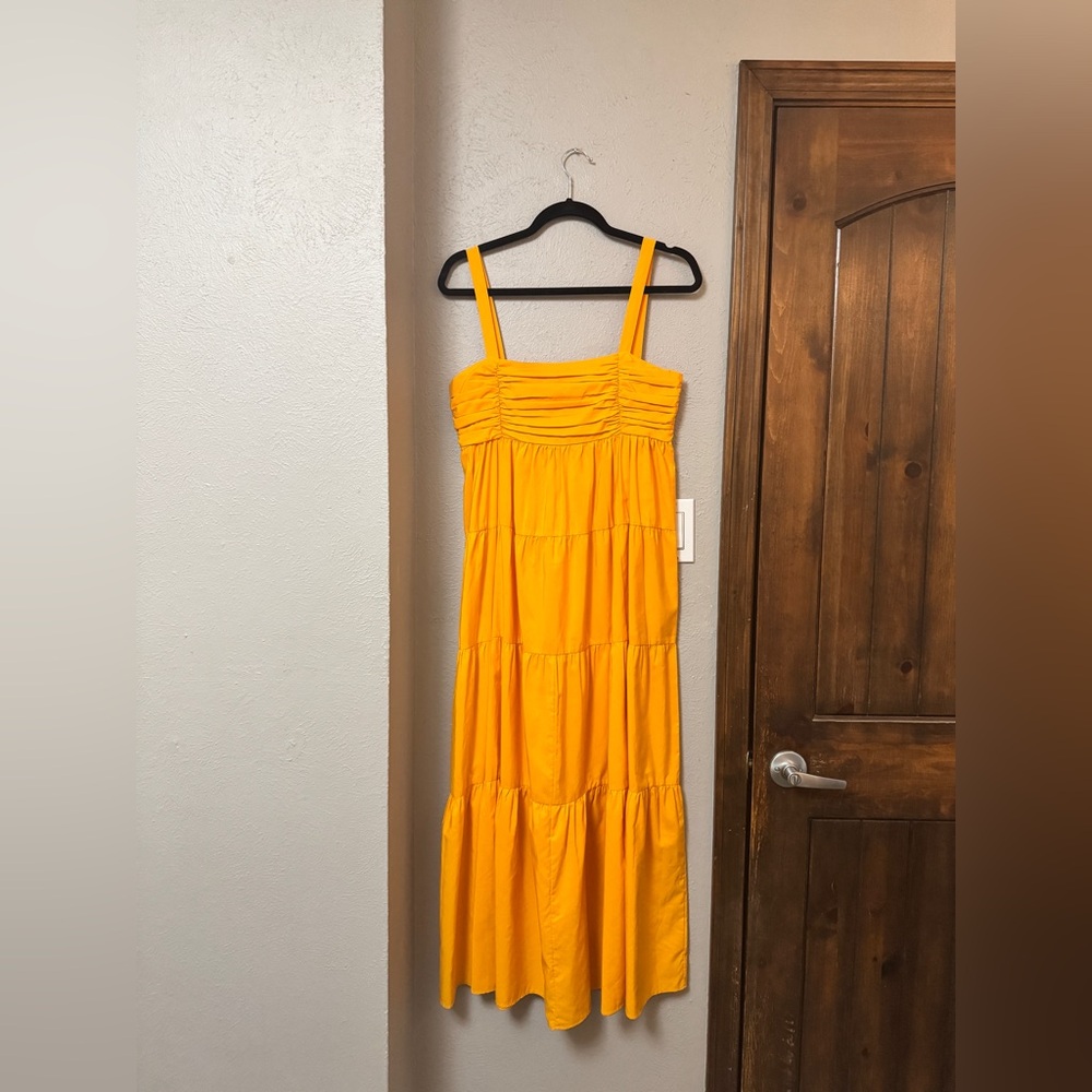 Zara Bright Yellow Maxi Dress